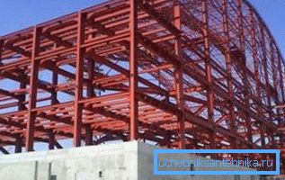 Pri gradnji stadionskega okvirja se uporabljajo oblikovane cevi različnih velikosti.