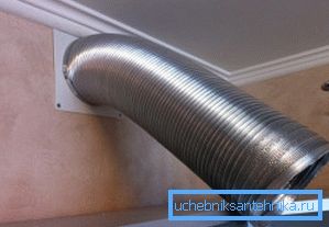 100 mm ventilacijski meh med vgradnjo