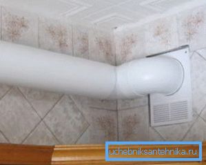Izpušni vod iz okrogle plastične cevi