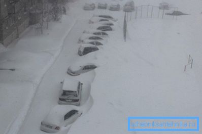 Zima v Komsomolsku na Amuru.
