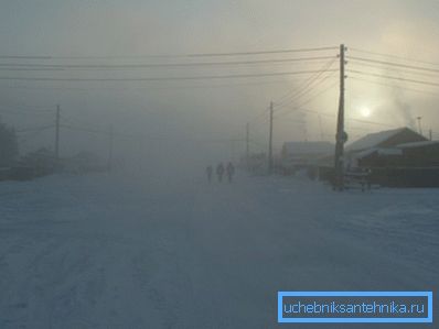 Zima v Verkhoyansk.